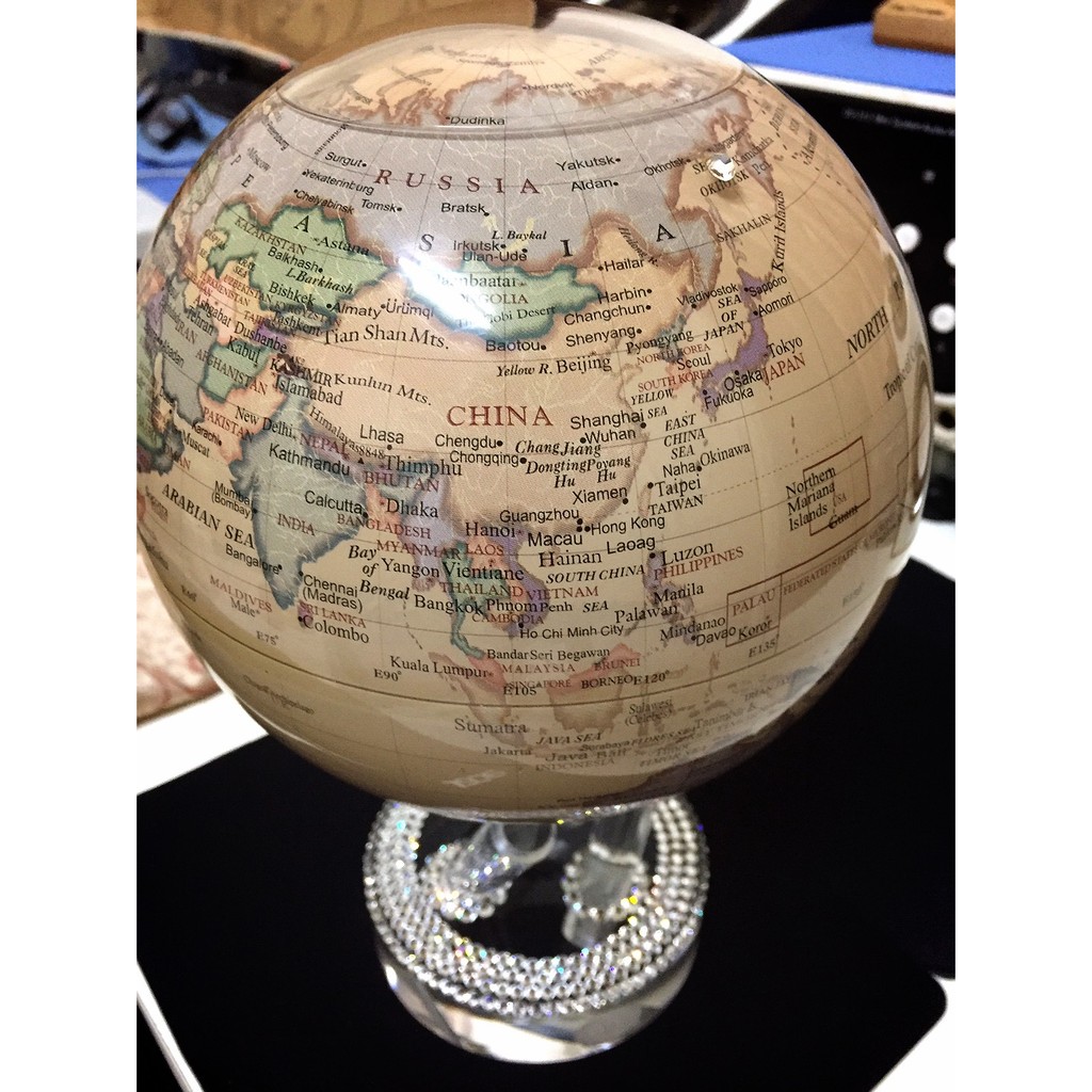 【MOVA® globe】專利/自轉地球儀(6吋)/世界唯一/不需充電與電池/辦公室家庭裝飾/綠能環保