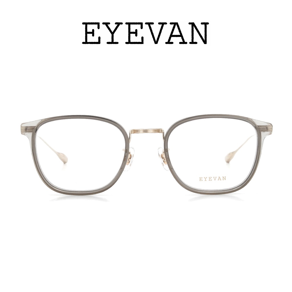 日本 EYEVAN 眼鏡 VINCENT SMK/G (透灰/金) 鏡框 【原作眼鏡】