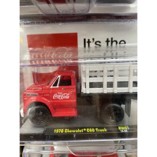 《模王》 1/64 M2 可口可樂系列 模型合金車 1970 雪佛蘭 C60 Truck