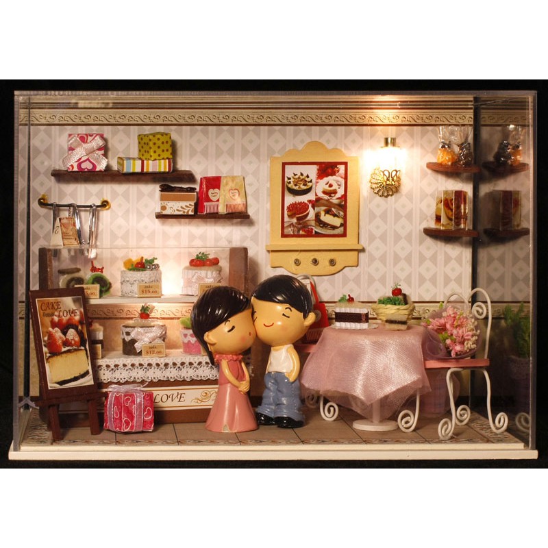 【袖珍屋】蛋糕甜心(DIY娃娃屋材料包)(E0709A0049)