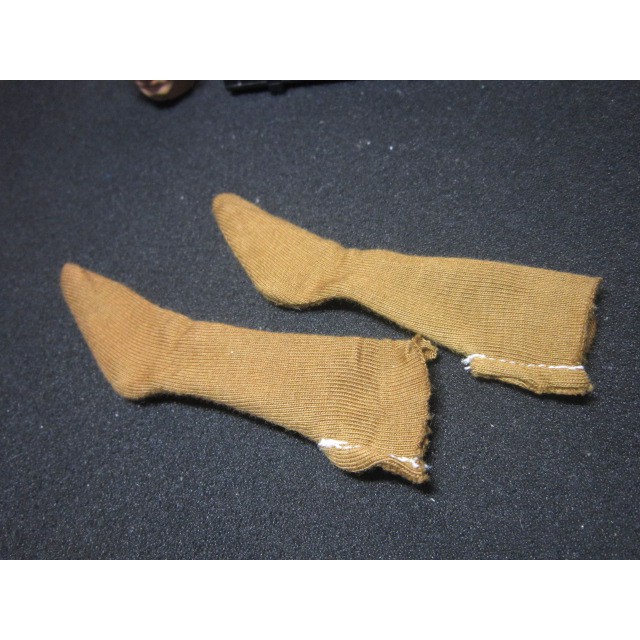 WJ8二戰部門 DID阿富汗1/6沙黃款長筒襪子一雙 mini模型