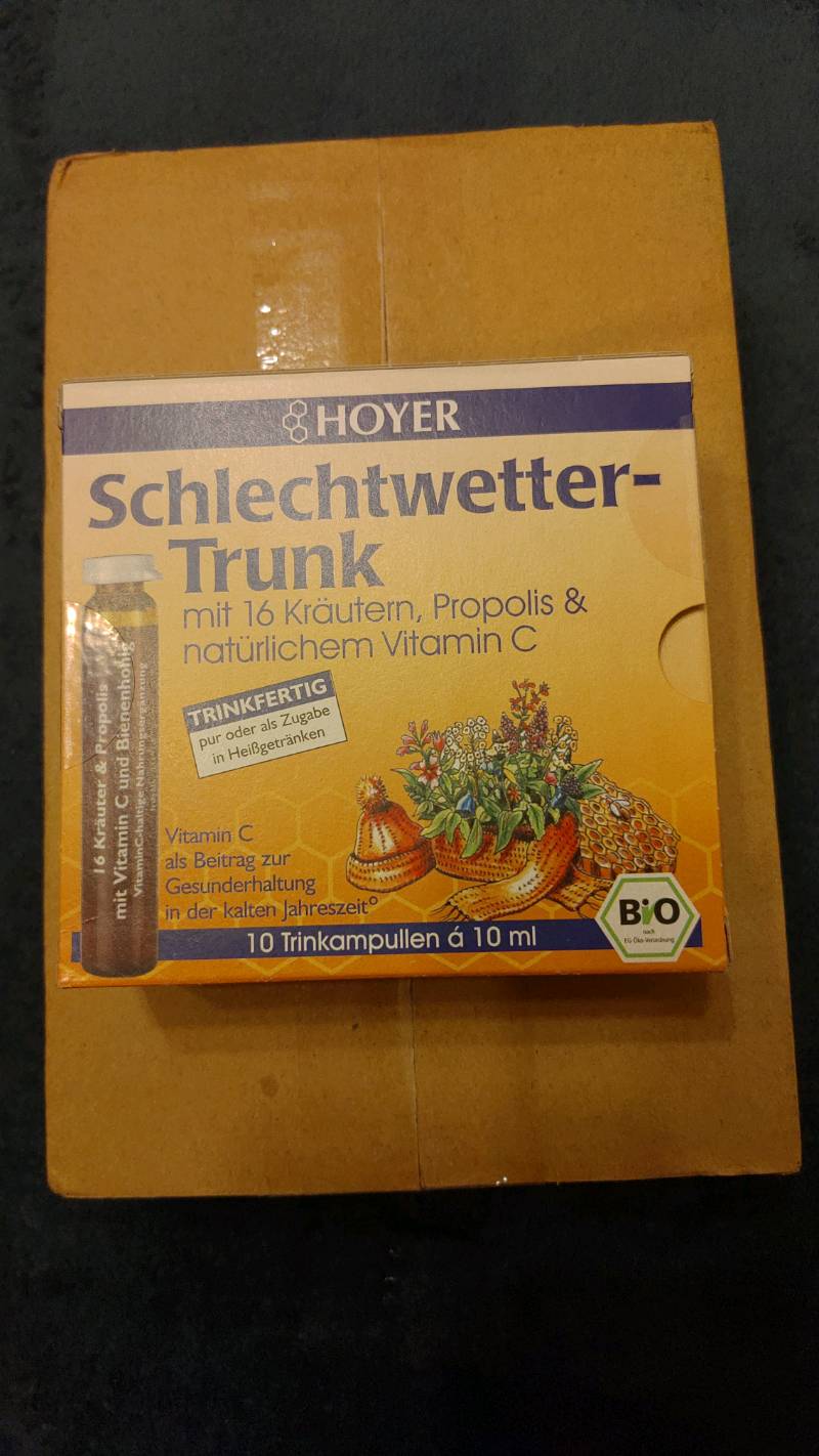 德國HOYER Schlechtwetter Trunk Trinkampullen 10X10 ml | 蝦皮購物