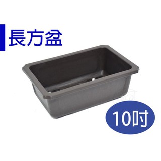 【醬米資材】長型淺盆 盆景多肉植物小盆栽 / 10吋長方盆/有兩色