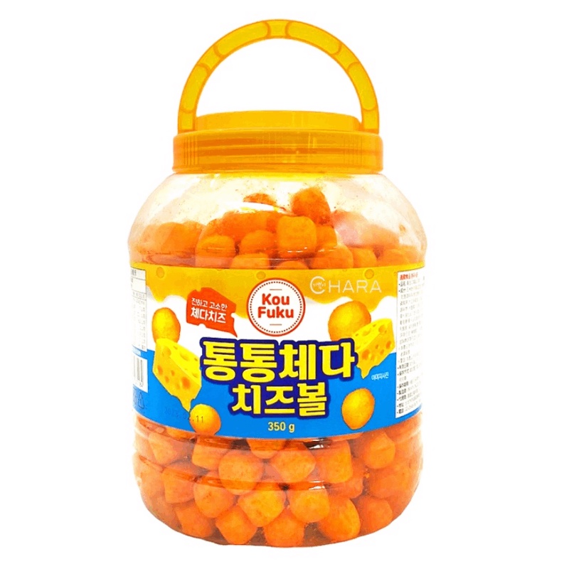 《 Chara 微百貨 》 韓國 黃金口福 起司球 起司球桶 爆大桶 350g【蝦皮團購】