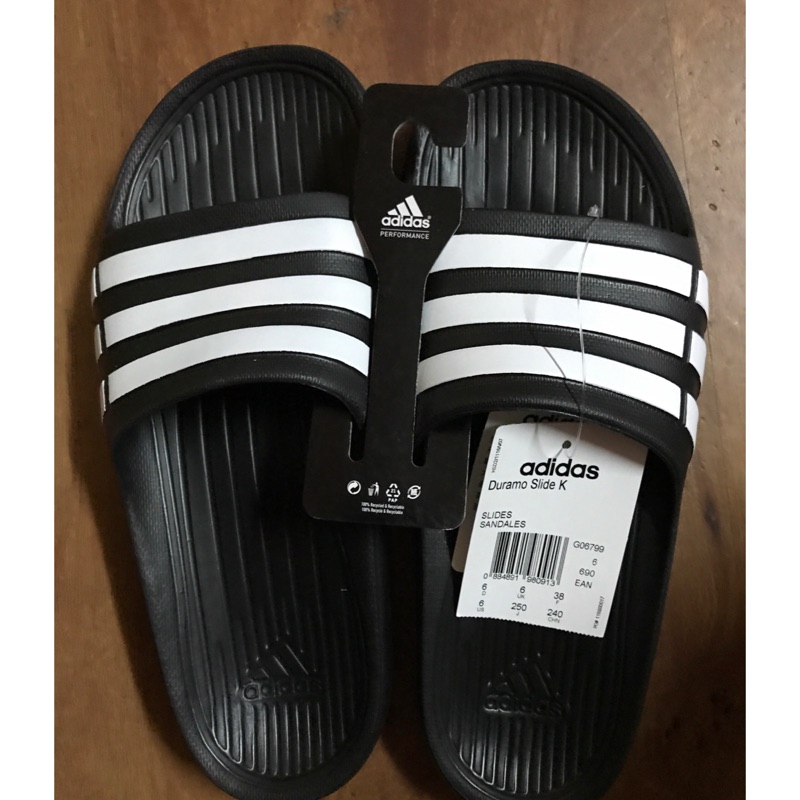 Adidas 拖鞋 25號(吊牌已拆)