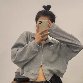 MAX BLACK 跟上潮流雙拉鍊版型 翻領長袖 R13