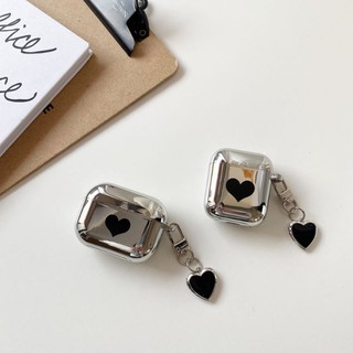 電鍍愛心AirPods 4 Pro2代保護套 3代蘋果pro耳機套矽膠防摔保護 藍牙耳機殼 創意男女生 禮物 批發