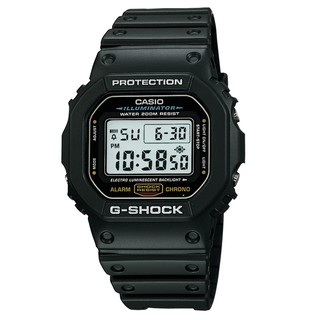 CASIO G-SHOCK DW-5600E-1 經典個性數位電子錶/43mm/消光黑【第一鐘錶】DW-5600