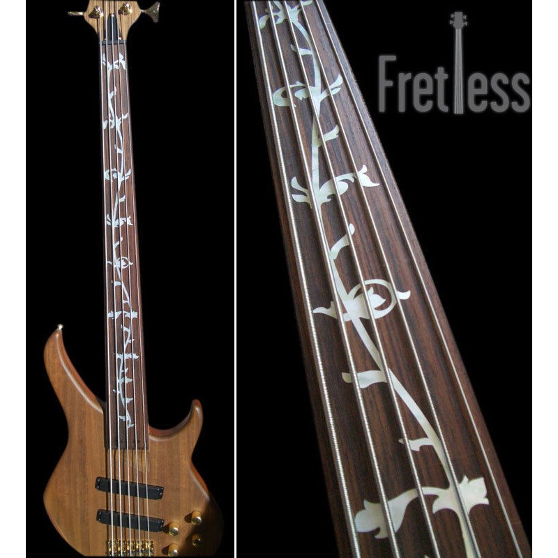 生命樹 無琴格貝斯 日本製 fretless Bass 珍珠白 指板貼紙 輕鬆移除不傷琴身 園之屋 現貨