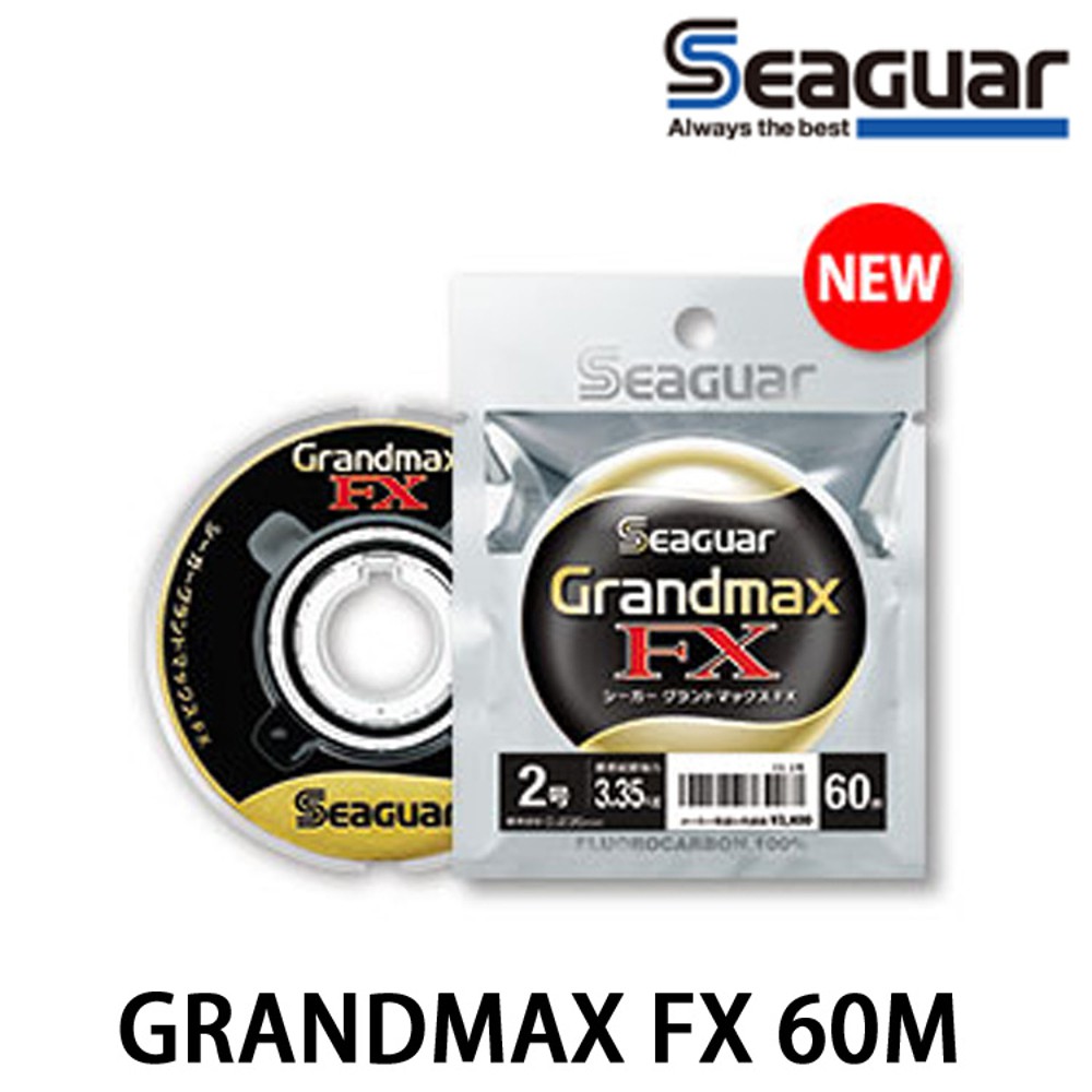 【舞磯釣具】‼️現貨‼️黑細嘎 頂級碳纖子線 超低價 SEAGUAR GRANDMAX FX 60M (碳纖子線)