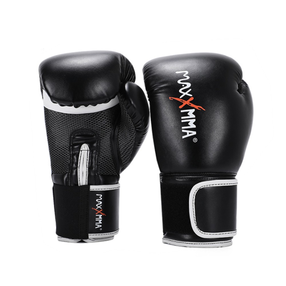 MaxxMMA 戰鬥款拳擊手套-散打/搏擊/MMA/格鬥/拳擊(黑)
