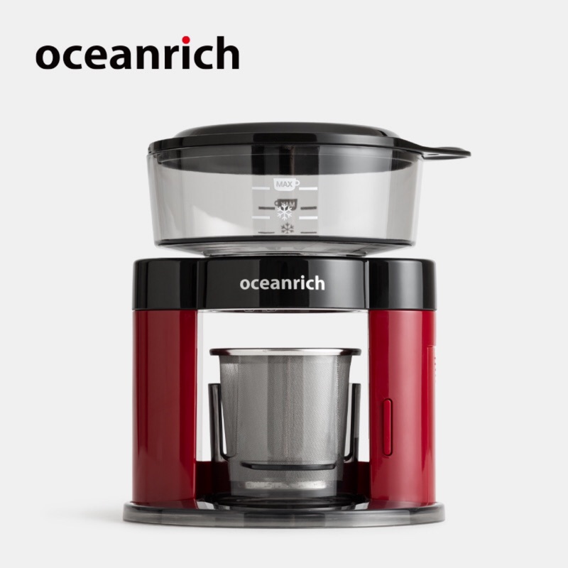 Oceanrich S3二合一自動旋轉咖啡機 紅色