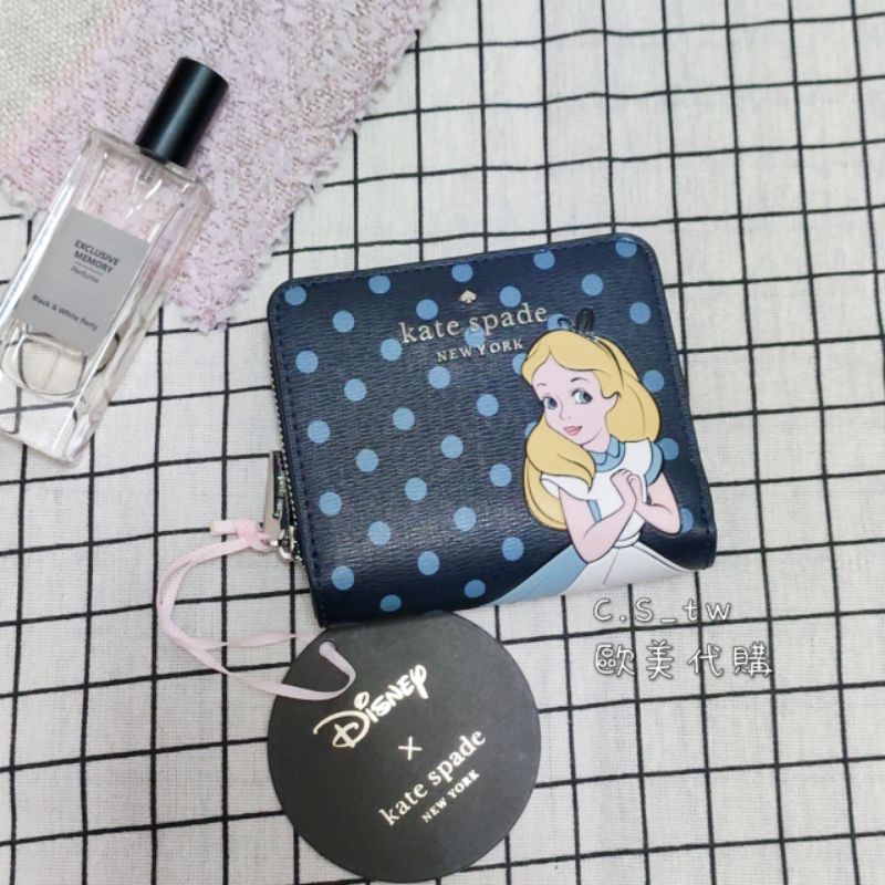 現貨🐣kate spade KS愛麗絲短夾 KS迪士尼限量款