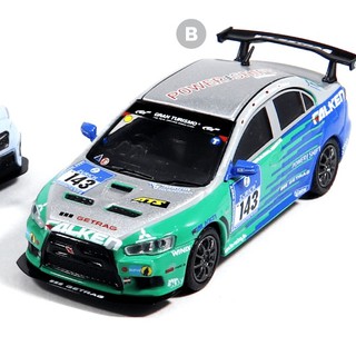 Tarmac Works Hobby 64 Mitsubishi Lancer Evo X Falken