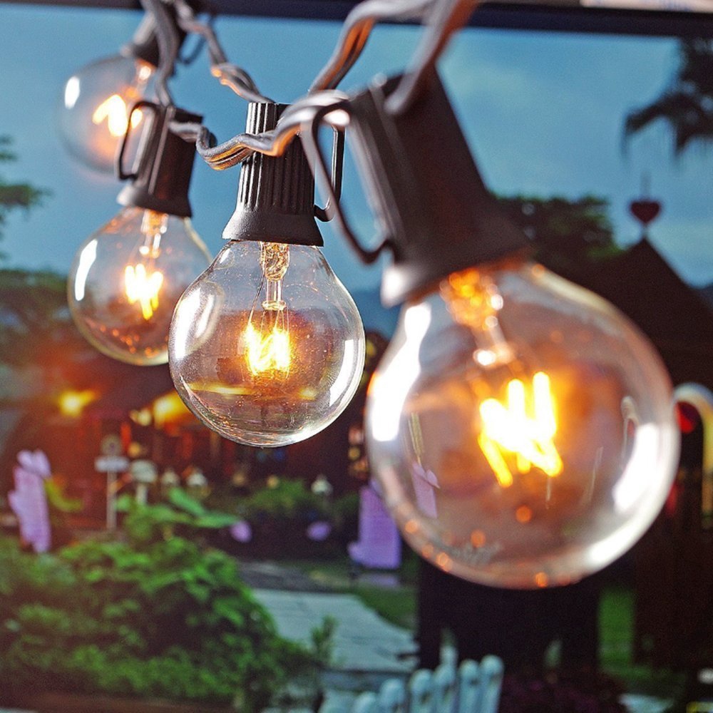 【24小時出貨】可串聯 透明球燈-暖光透明球大圓球燈，長度6米,20個燈【電池款/插電款】4.5cm大圓球LED燈串