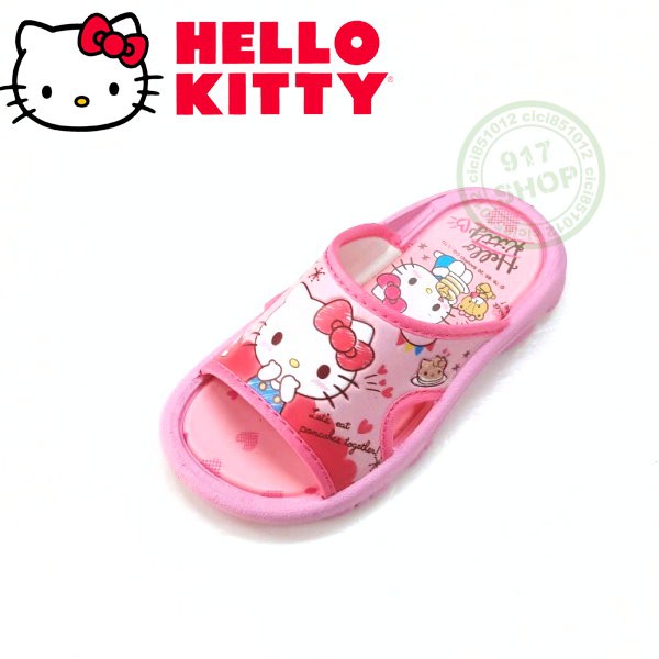 HELLO KITTY．820 粉色 373 凱蒂貓兒童拖鞋．台灣製