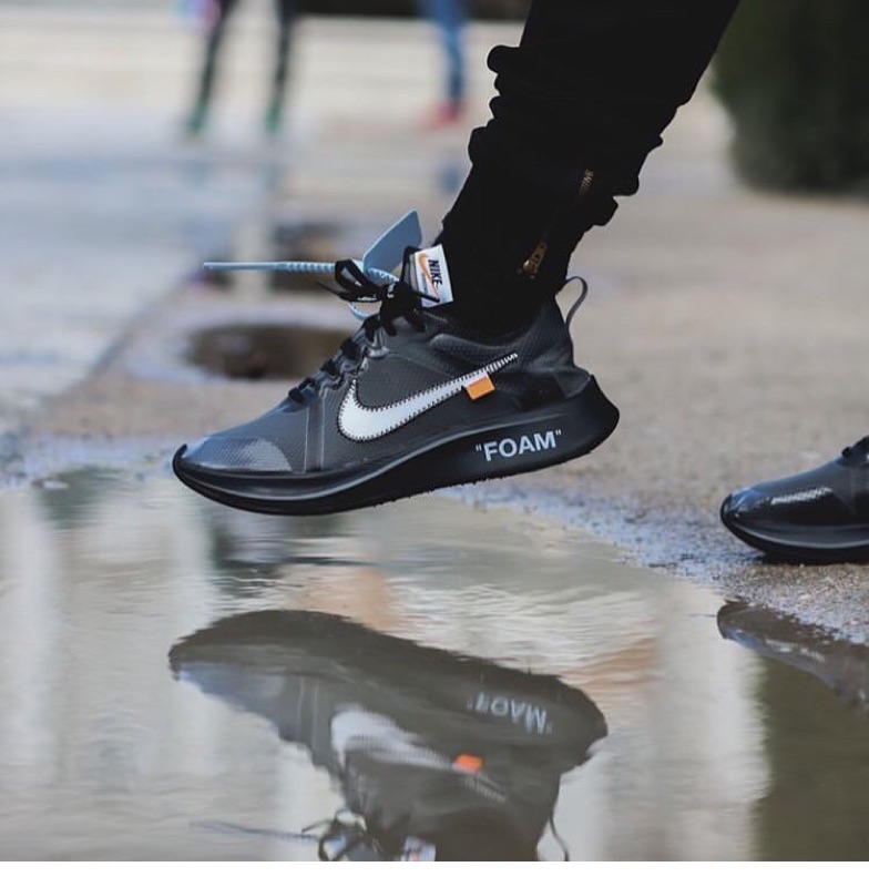 off white nike zoom fly black
