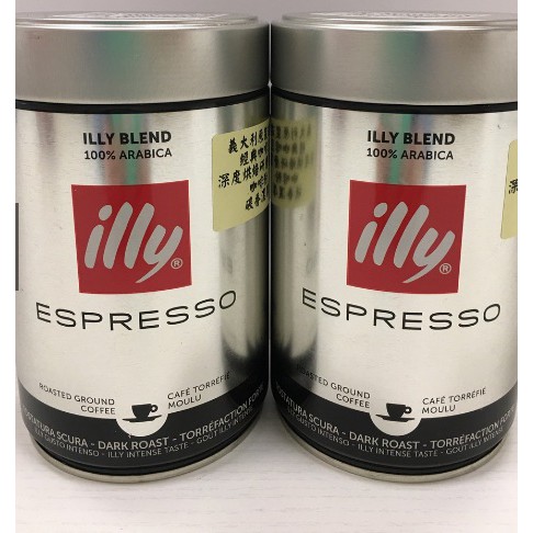 義大利咖啡~Illy意利咖啡 中焙咖啡粉 濾泡咖啡粉 深焙咖啡粉 深焙咖啡豆 ESPRESSO 義式濃縮咖啡粉250g