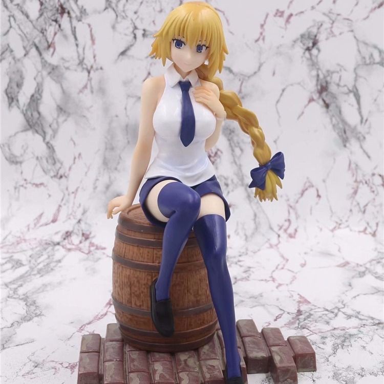 國產 Fate 貞德 便服 坐酒桶 1/7手辦 FGO 擺件模型壓泡面