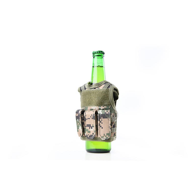 台南 武星級 軍事風 手搖 飲料 杯套 提袋 戰術 背心 數位叢林(環保酒瓶瓶套海尼根台灣啤酒百威紅酒小馬甲擺飾生存遊戲