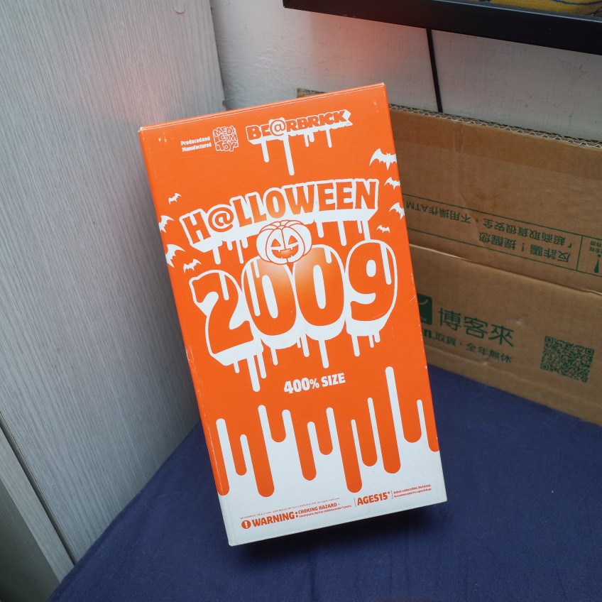 BE@RBRICK BEARBRICK 400% 夜光限定版 2009 HALLOWEEN 萬聖節