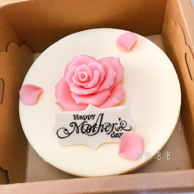 甜點泡泡 限台南自取6吋立體玫瑰花起司蛋糕 蝦皮購物