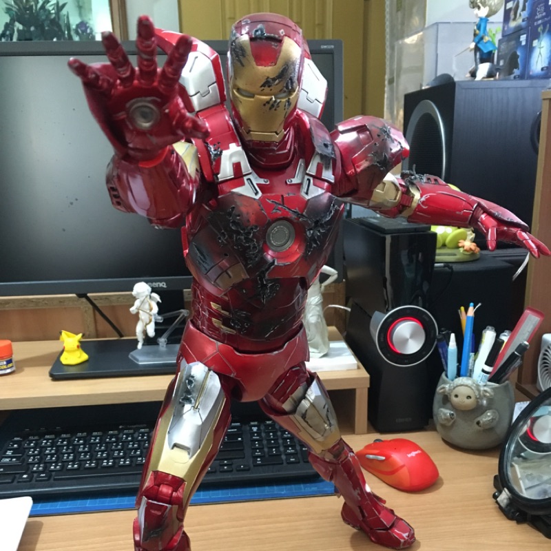 NECA 1/4 鋼鐵人 復仇者聯盟 MK VII 馬克7 IRONMAN(全球限量) 自改戰損版 非hot toys