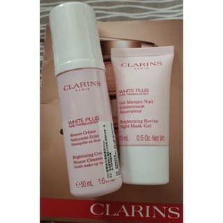 CLARINS 克蘭詩 智慧美白 潔顏慕斯/晚安水凝霜 專櫃正品 百貨公司貨 現貨