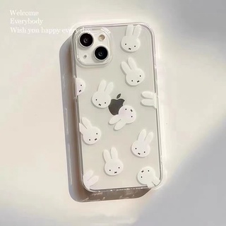 透明滿版米菲兔手機殼 適用蘋果 iPhone