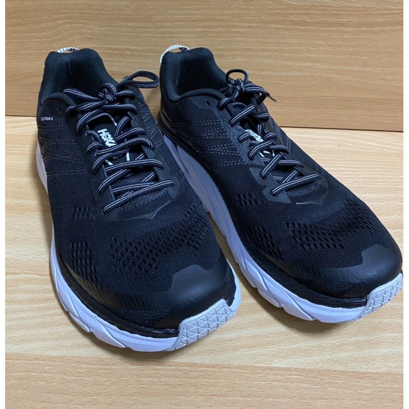 HOKA ONE ONE CLIFTON 6 3M反光網布慢跑鞋(黑白) 1102872BWHT 路跑 男 2E