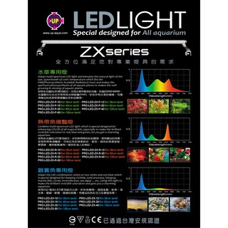 UP雅柏-ZX系列 觀賞魚專用燈 1.0尺至4.0尺