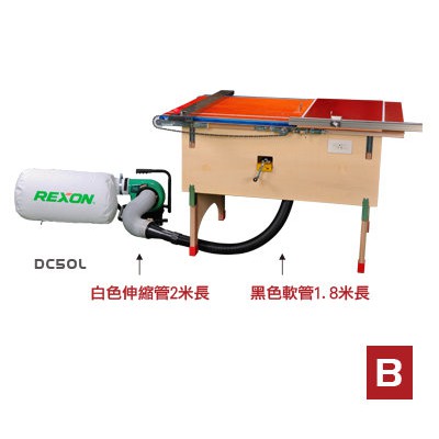 (木工工具店)附發票 新巨3*6工作台+DC50L集塵機+GC1950集塵切溝機/附鋸片+安全護蓋+易操輪