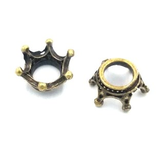 古銅色小皇冠飾品～13*6mm…一份4個10元