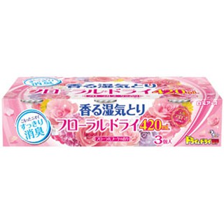 日本製 白元 壁櫥櫥櫃衣櫃 芳香除濕劑 420ml 3盒入 dnx5298c
