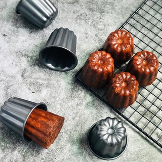◎中號/大號◎不沾可麗露模具/法國天使之鈴Canneles蛋糕甜品杯/麵包模具