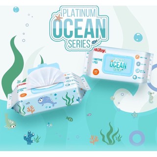 公司現貨秒發-NUBY 海洋系列極厚柔濕巾 濕紙巾