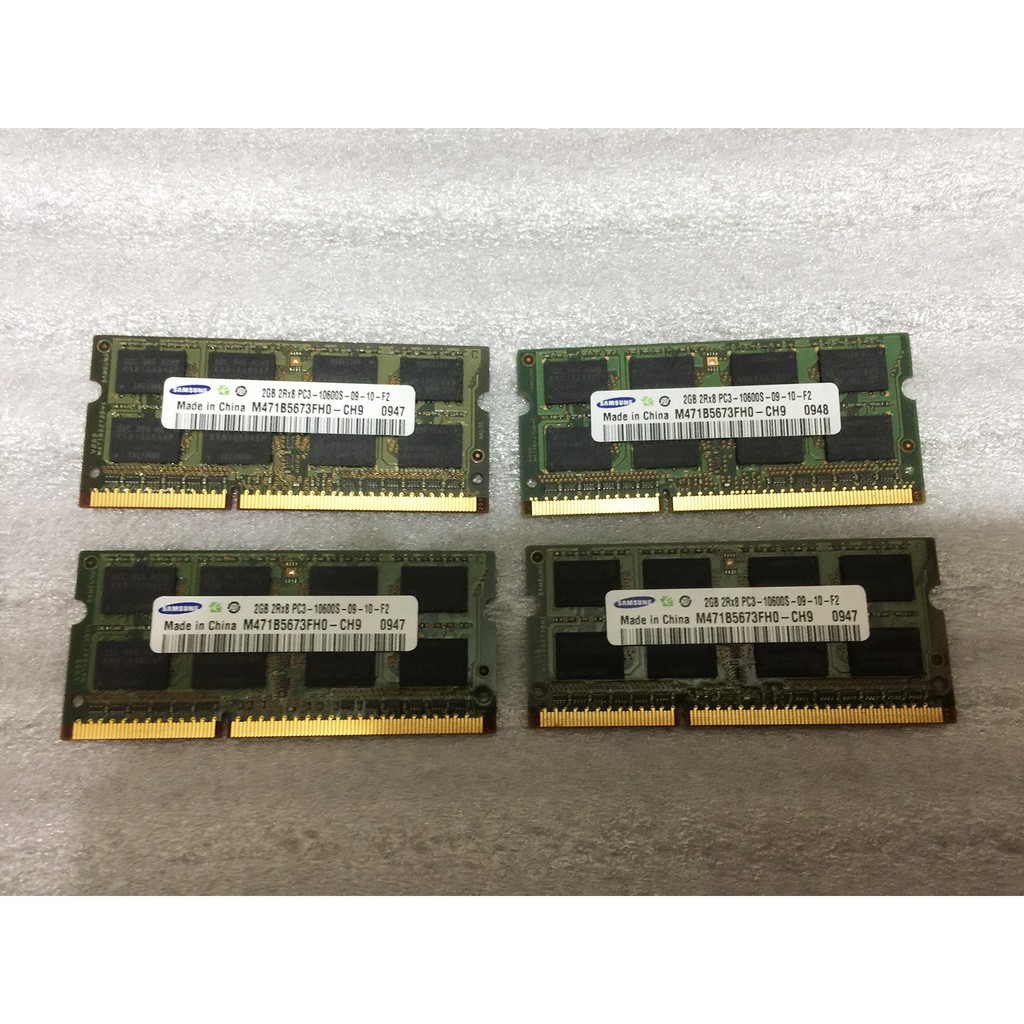 三星 DDR3 1333 2G (pc3-10600S） 筆電記憶體