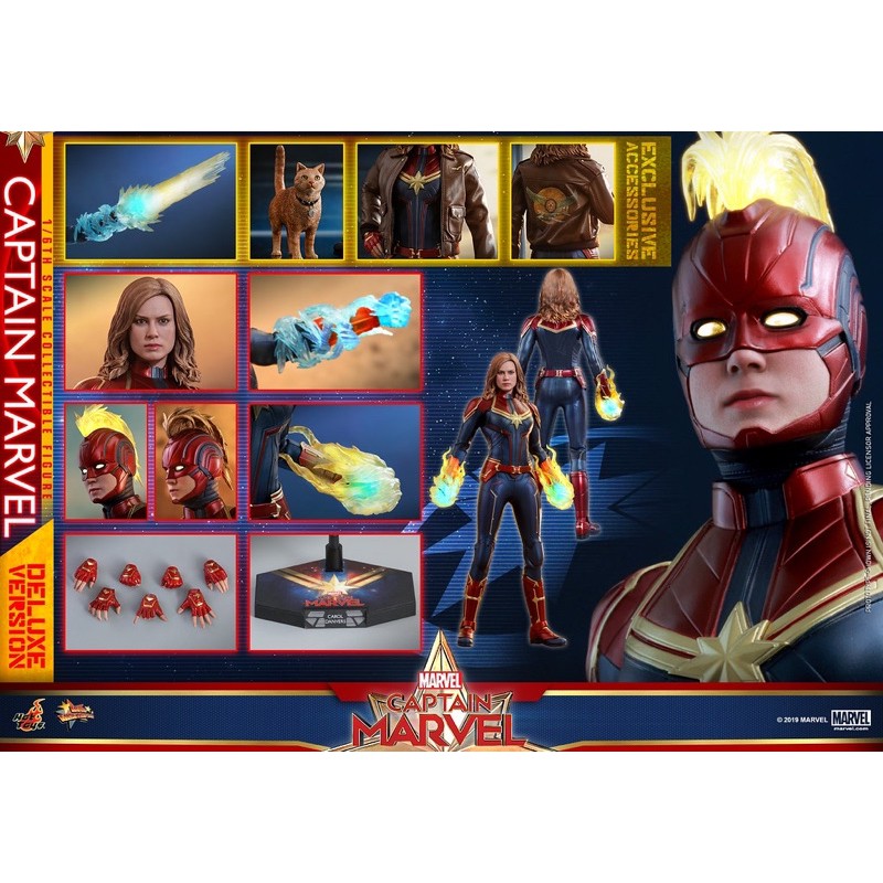 Hot toys mms522 野獸國 驚奇隊長 豪華版 Captain Marvel 全新未拆 附保卡