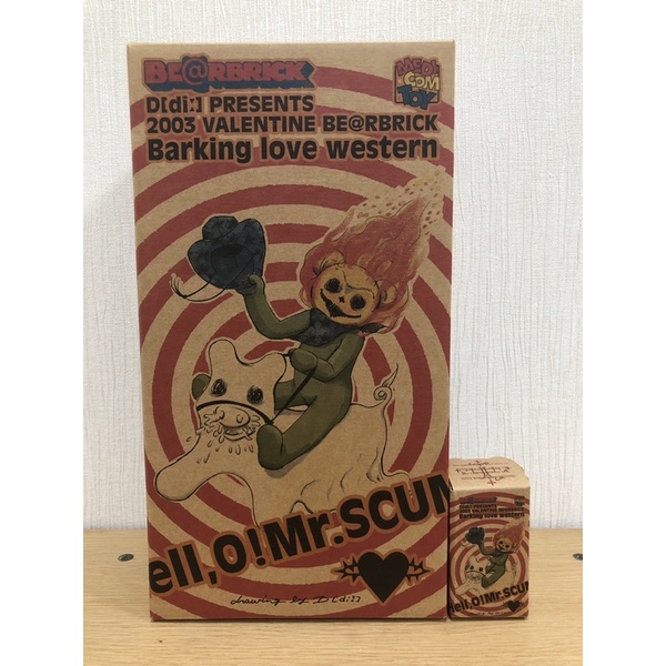 【山林老爸】庫柏力克熊 Be@rbrick 500% HELL,O!Mr.SCUM 2003情人節限定稀有老物 新品現貨