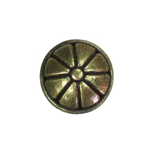 【台灣阿成五金 Mydiy 】太陽菊 單顆把手- 咖啡古色- 直徑25.5mm（一包1顆）/ 小木盒手把 / 花把手