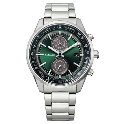 CITIZEN 星辰 (CA7030-97W) 限量光動能計時手錶-綠 41mm