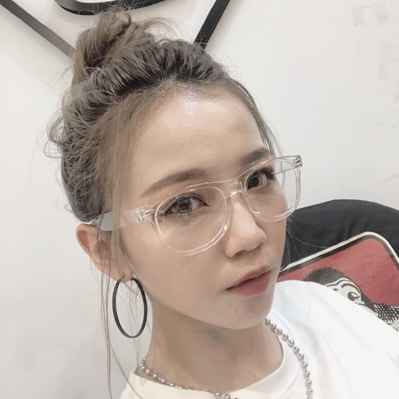 現貨 Bixhes粗框全透明眼鏡 蝦皮購物