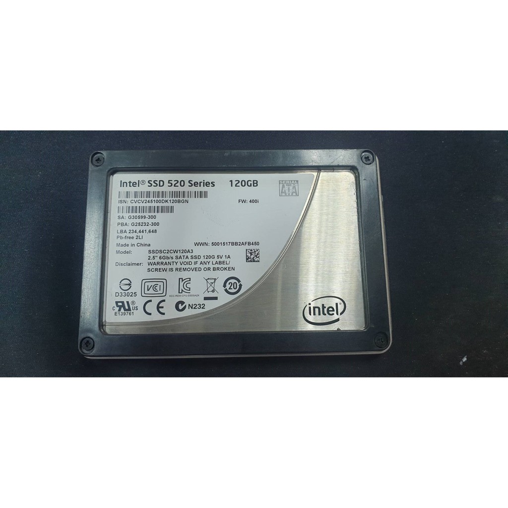 Intel/英特爾 520 120g SATA3.0 固態硬碟 SSD