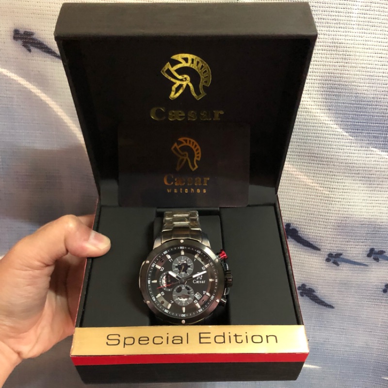 抽獎抽到的！德國品牌🇩🇪 凱撒手錶 鏤空錶盤 CA-1003