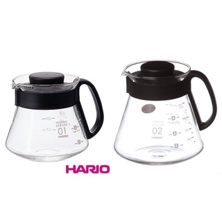 日本HARIO V60 耐熱玻璃壺 XVD-60 600ml / XVD-36 360ml咖啡壺分享壺 可搭配V60濾杯