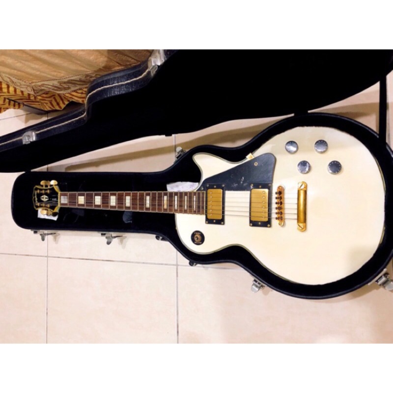 『八成新』Epiphone Les Paul Custom ( LP Custom) 美廠白色電吉他