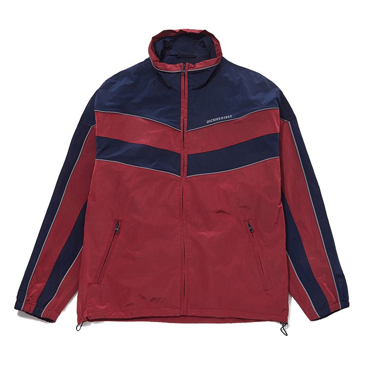 【DICKIES】韓國限定 DSR1UTUJ766 PIPING JUMPER 跳色立領 風衣外套 (紅色) 化學原宿