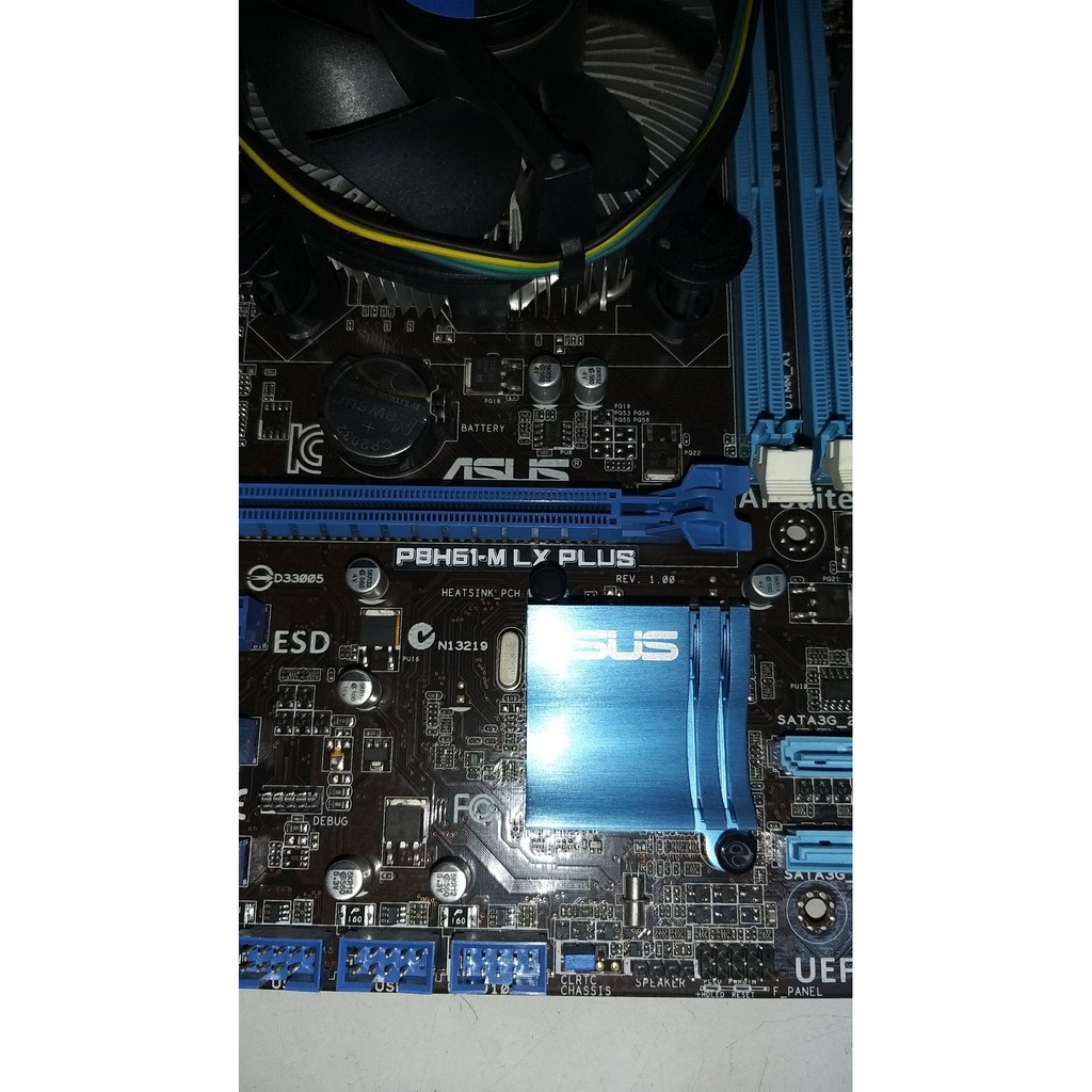 ASUS P8H61-M LX PLUS(LGA1155腳座) 主機板(附檔板)送inte G840 CPU+風扇