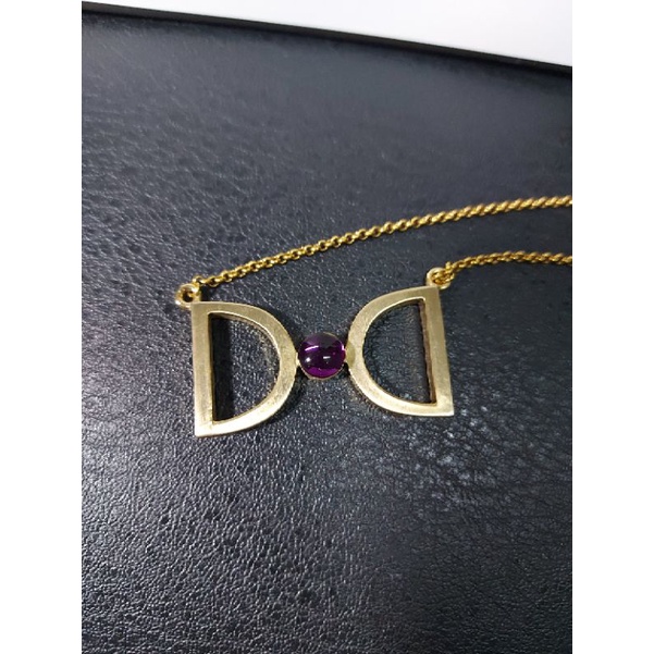 DD紫寶石項鍊 金色 全新  女裝店面結束便宜售