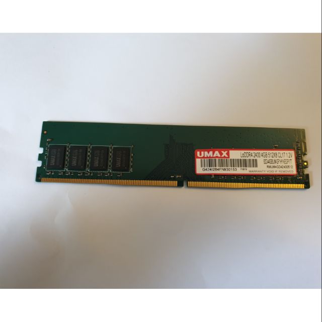 桌上型記憶體 UMAX DDR4  4G  2400  終身保固 二手